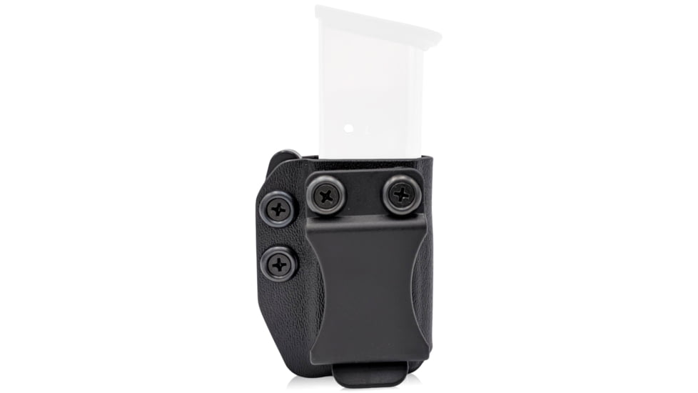 Rounded IWB/OWB MRD Magazine KYDEX Holster, 45ACP Single Stack, Ambidextrous, Black, CEX-45ACP-SS-BK-MAG