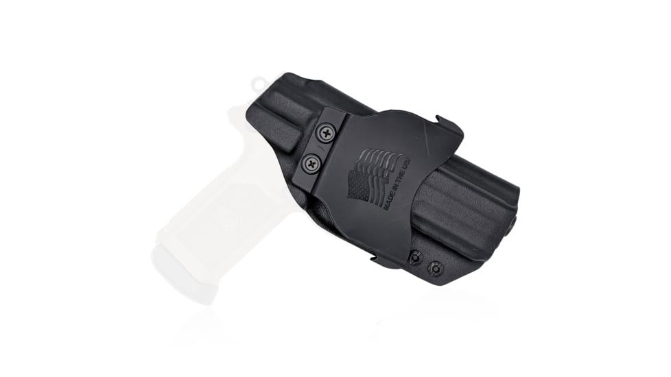 Rounded OWB KYDEX Paddle Holster, FN Herstal FNX 45, Left Hand, Black, FNS-FNX45-BK-LH-OWBPDL