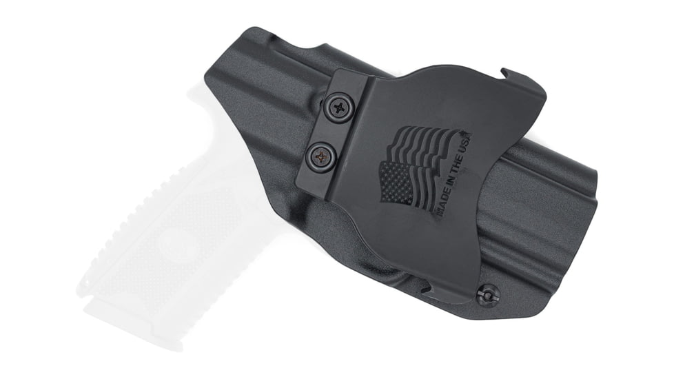 Rounded OWB KYDEX Paddle Holster, FNH 509 Compact, Left Hand, Black, FNS-FN509CMPCT-BK-LH-OWBPDL