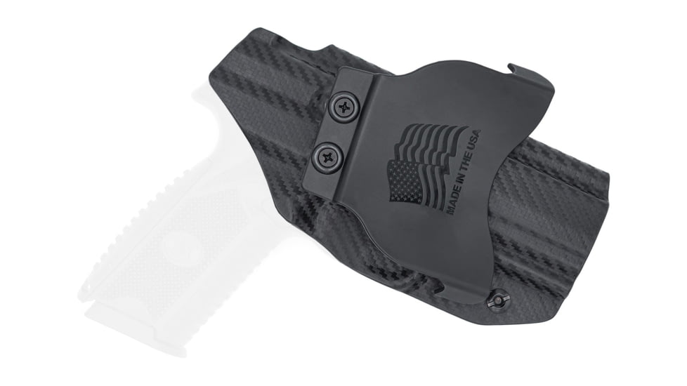 Rounded OWB KYDEX Paddle Holster, FNH 509 Compact, Left Hand, Carbon Fiber, FNS-FN509CMPCT-CF-LH-OWBPDL