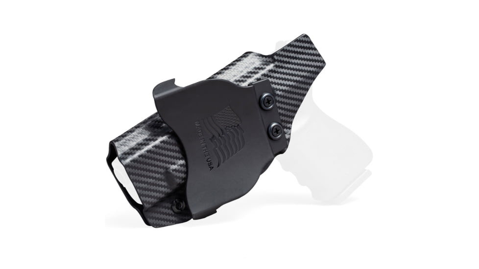 Rounded OWB KYDEX Paddle Holster, Ruger SR9/SR40, Right Hand, Black, RGR-SR9SR40-BK-RH-OWBPDL