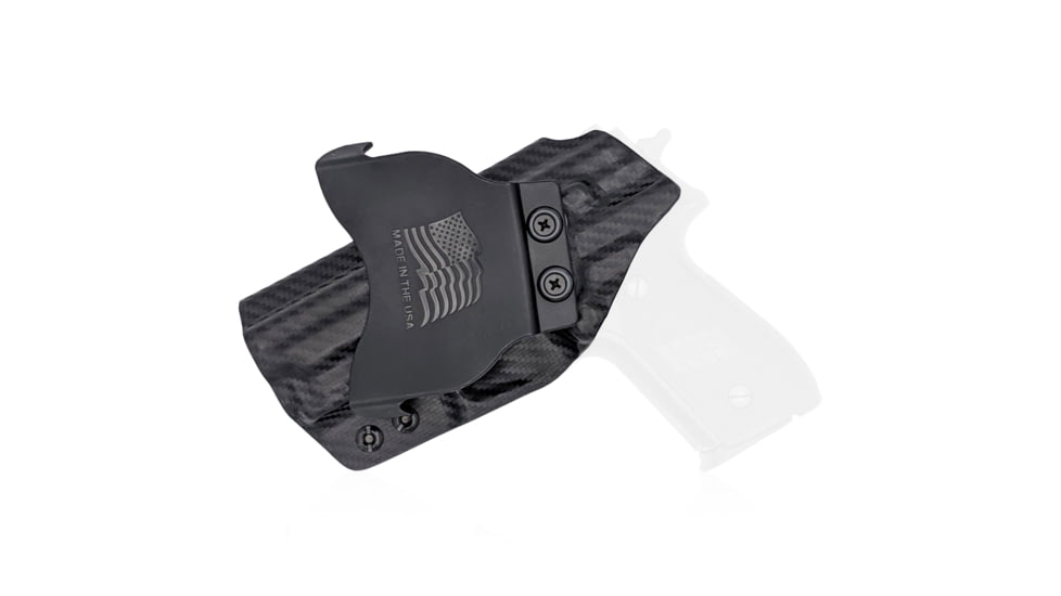 Rounded OWB KYDEX Paddle Holster, Sig Sauer P229 w/Rail, Left Hand, Black, SSR-P229WRL-BK-LH-OWBPDL