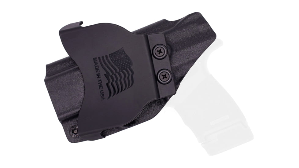 Rounded OWB KYDEX Paddle Holster, Springfield Hellcat, Right Hand, Black, SFA-HELLCAT-BK-RH-OWBPDL