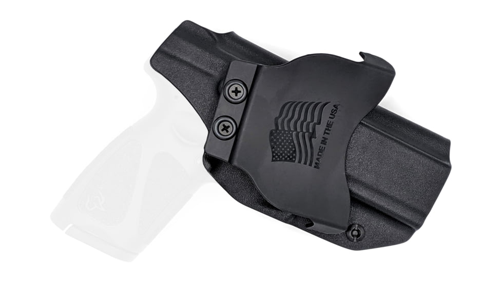 Rounded OWB KYDEX Paddle Holster, Taurus G3C, Right Hand, Black, TRS-G3C-BK-RH-OWBPDL