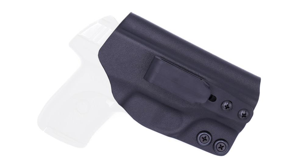 Rounded Tuckable IWB KYDEX Holster, Ruger LC9/LC9s/LC380/EC9s, Ambidextrous, Black, RGR-LC9LC380-BK-TUCK