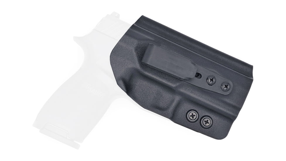 Rounded Tuckable IWB KYDEX Holster, Sig Sauer P320 Compact/Carry, Ambidextrous, Black, SSR-P320-BK-TUCK