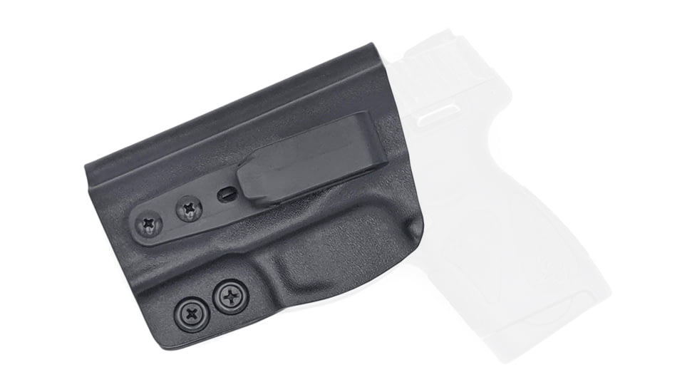 Rounded Tuckable IWB KYDEX Holster, Taurus PT111/PT140 Millennium G2/G2C, Left Hand, Black, TRS-111G2-BK-LH-TUCK