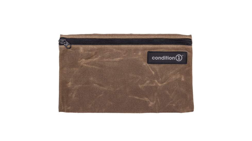 Condition 1 Waxed Canvas Flat Pouch, D16083RT