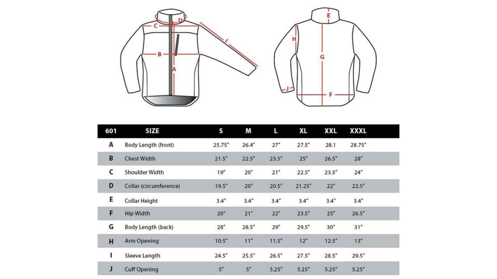 Condor Outdoor Alpha Fleece Jacket, OD, XXXL, 601-001-XXXL