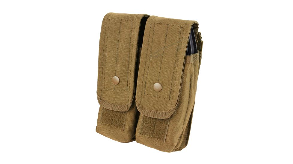 Condor Outdoor Double AR/AK Mag Pouch, Coyote Brown, MA6-498