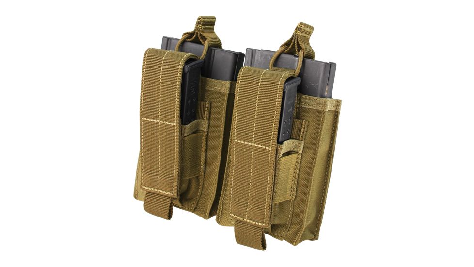 Condor Outdoor Double Kangaroo M14 Mag Pouch, Coyote Brown, 191040-498