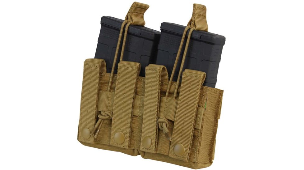 Condor Outdoor Double M14 Open Top Mag Pouch, Coyote Brown, MA24-498