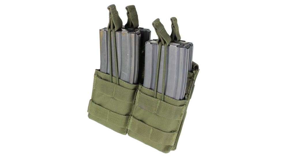 Condor Outdoor Double Stacker M4 Mag Pouch, Olive Drab, MA43-001