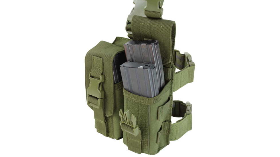 Condor Outdoor Drop Leg M4 Mag Pouch, Olive Drab MA65-001