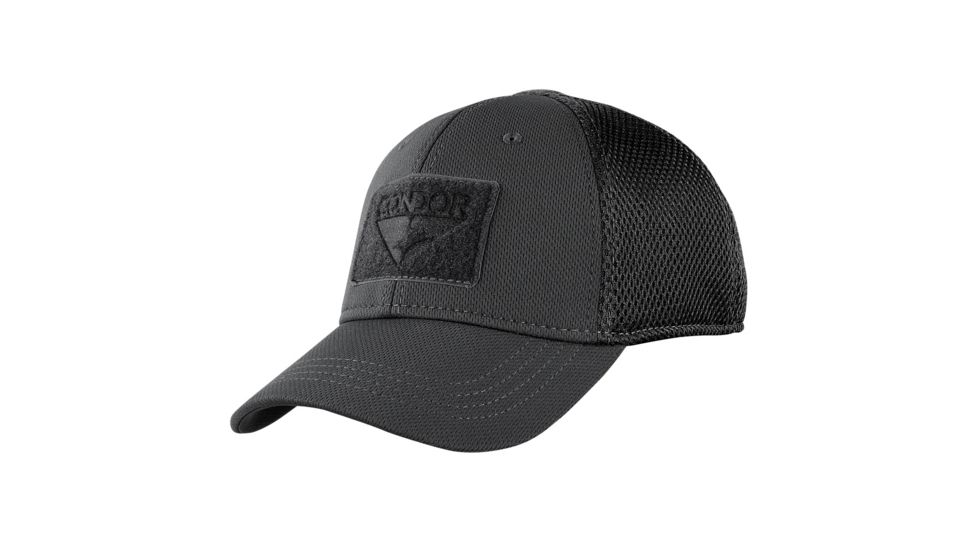 Condor Outdoor Flex Tactical Mesh Cap, Black, Large, 161140-002-L