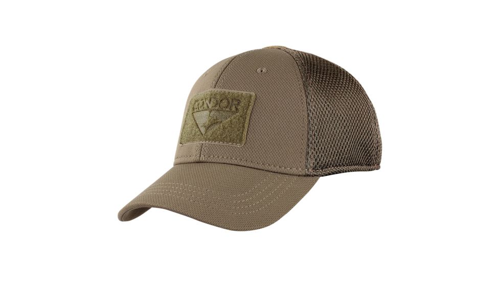 Condor Outdoor Flex Tactical Mesh Cap, Brown, Large, 161140-019-L