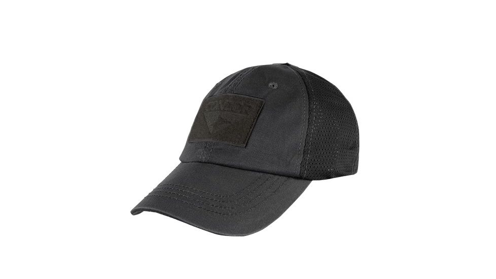 Condor Outdoor Mesh Tactical Team Cap, Black, TCTM-002