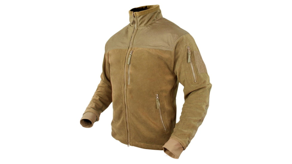 Condor Outdoor Alpha Fleece Jacket, Coyote Brown, 4XL, 601-498-4XL