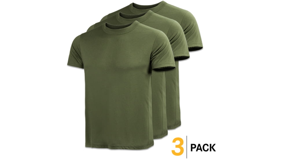 Condor Outdoor Military Tee - Mens, 3 Pcs/Pack, Olive Drab, 2XL, 101277-001-XXL