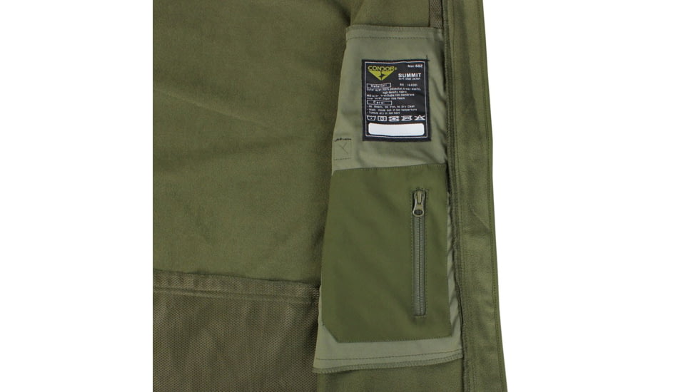 Condor Outdoor Summit Softshell Jacket, Olive Drab, 4XL, 602-001-4XL