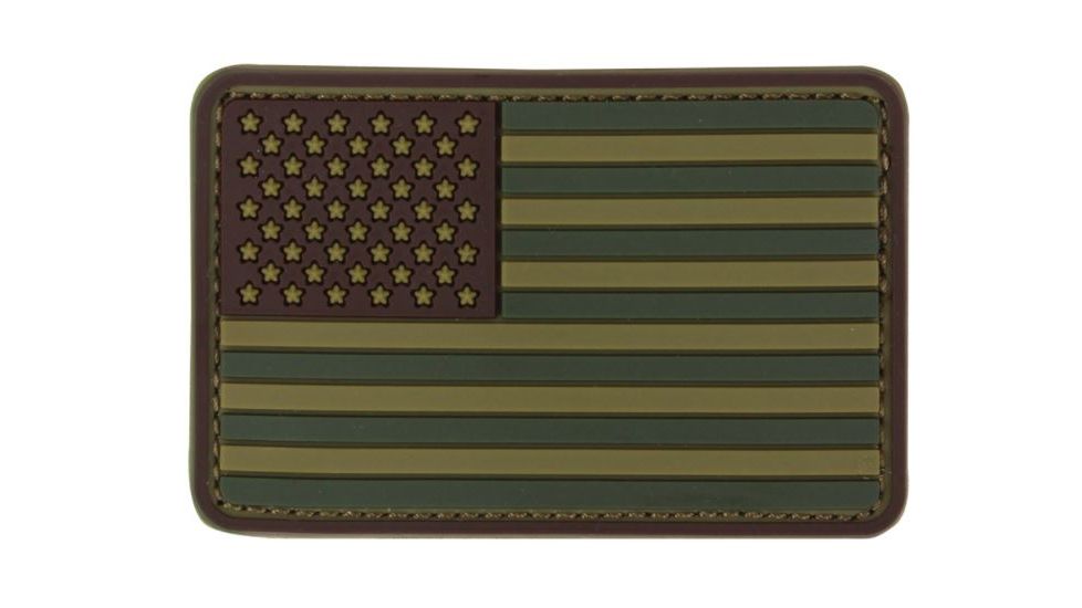 Condor Outdoor PVC US Flag Patch, 6 Pc/Pack, Multicam, 181004-008