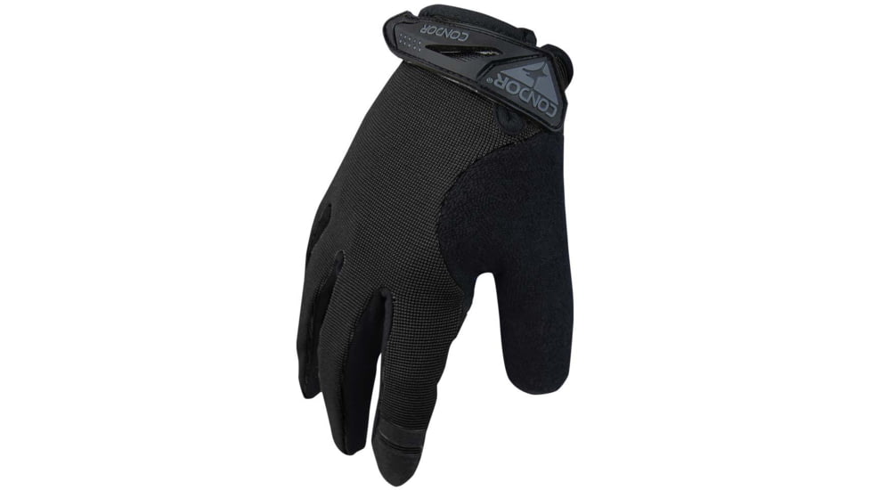 Condor Outdoor Shooter Glove, Black, Small, 228-002-08