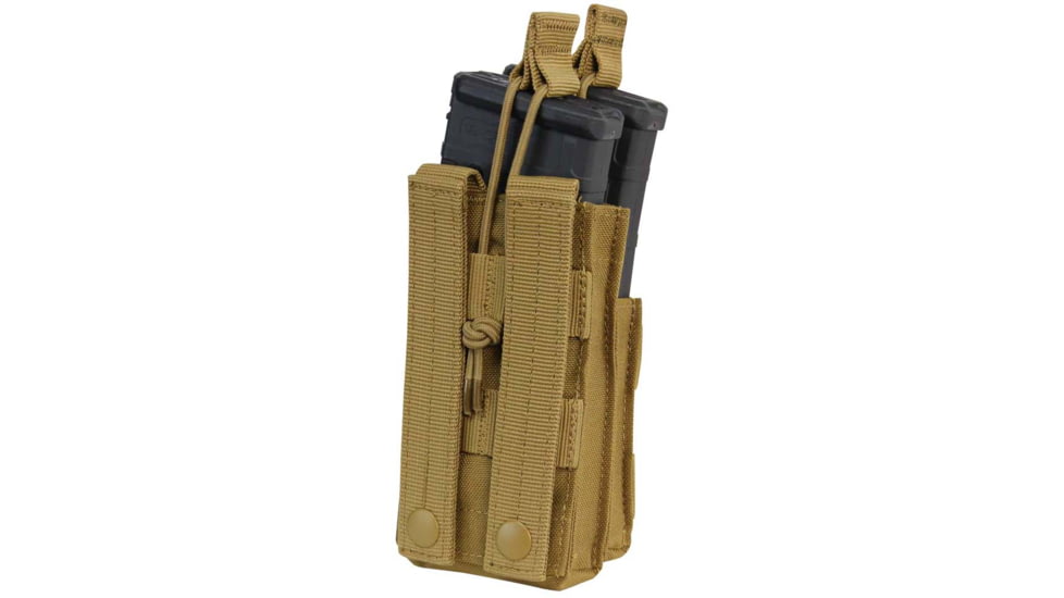 Condor Outdoor Single Stacker M4 Open-Top Mag Pouch, Coyote Brown, MA42-498