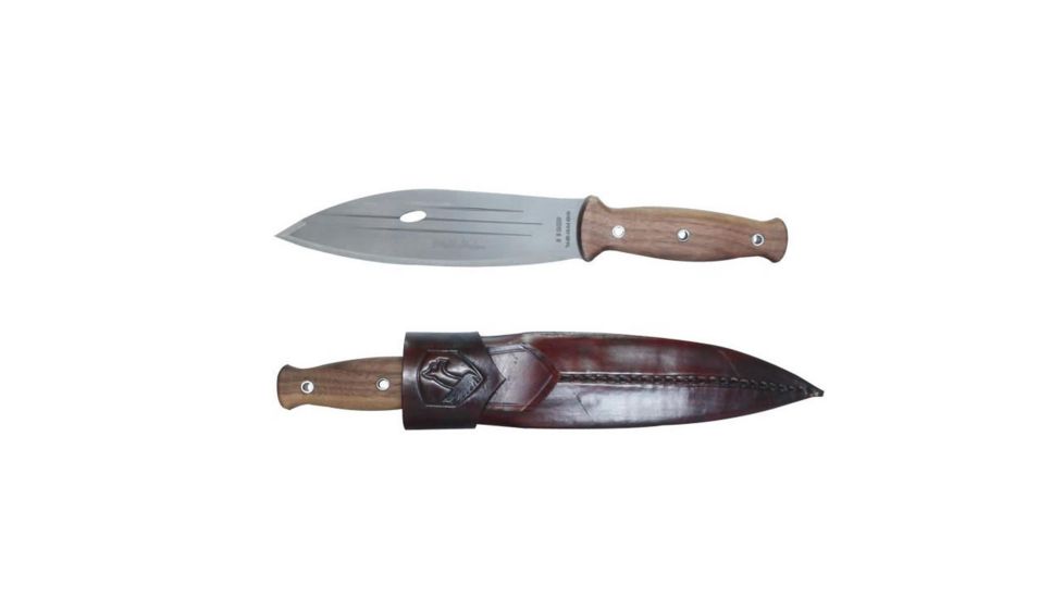 Condor Tool and Knife Primitive Bush Knive, 420 Hc Stainless Steel Blasted Satin Blade, Hardwood Handle, CTK242-8