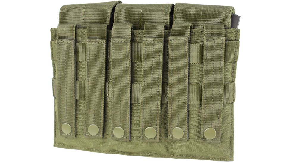 Condor Outdoor Triple M4 Mag Pouch, Olive Drab, MA58-001