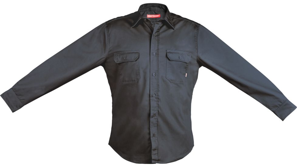 Craftsman Long Sleeve Twill Shirt Navy, Medium 17055-M