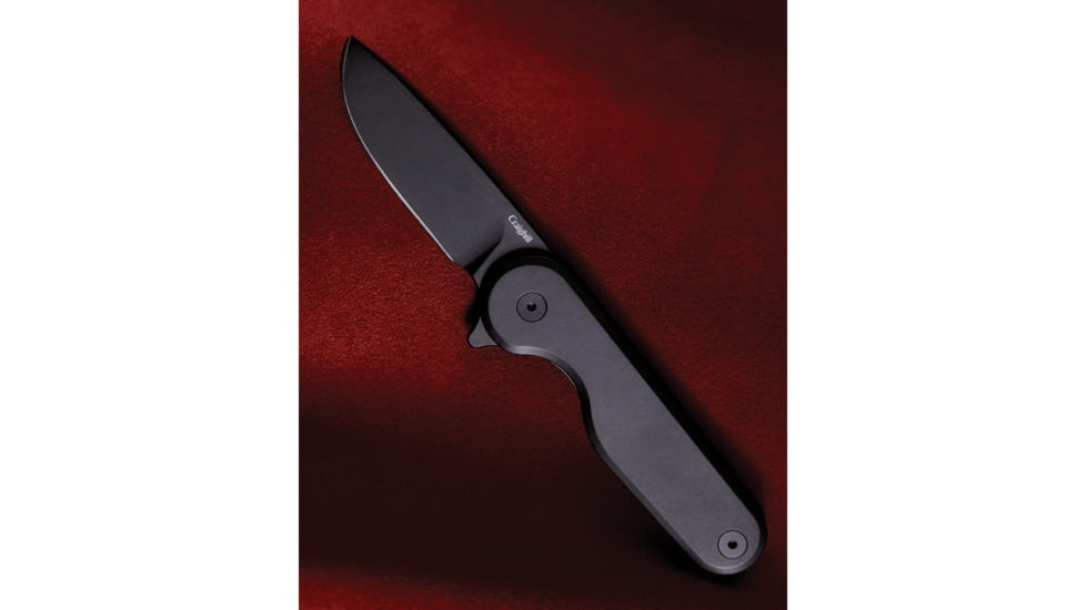 Craighill Rook Framelock Vapor Black Folding Knife, 3.25in Closed, 2.25in Black PVD 12C27 Sandvik Stainless Blade, Black PVD Stainless Handle, FFKPM110