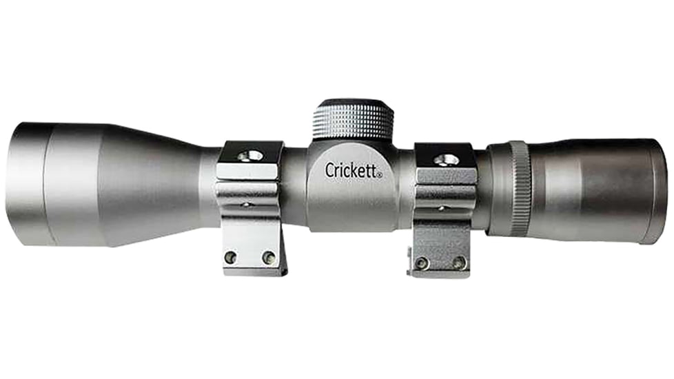Crickett Compact Silver 4x32mm, Includes Rings, KSA054S