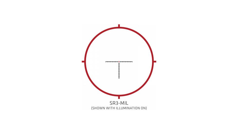 Crimson Trace 3 Series Tactical Rifle Scope, 1-5x24mm, FFP, 30mm Tube, SR3-MIL Illuminated Reticle, Black, CTL-3105