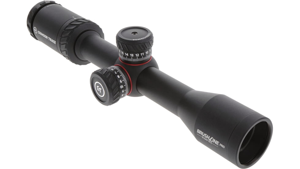 Crimson Trace Brushline Pro Rifle Scope, 2-7x32mm, 1in Tube, Second Focal Plane, CT Custom BDC Rimfire Reticle, MOC Coating, Black, 01-01290