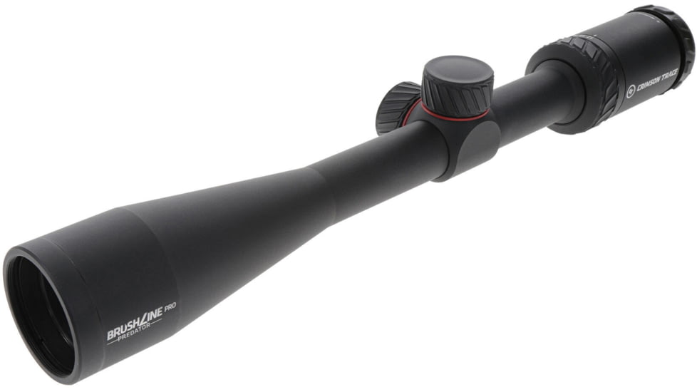 Crimson Trace Brushline Pro Rifle Scope, 4-12x40mm, 1in Tube, Second Focal Plane, CT Custom BDC Predator Reticle, MOC Coating, Black, 01-01530