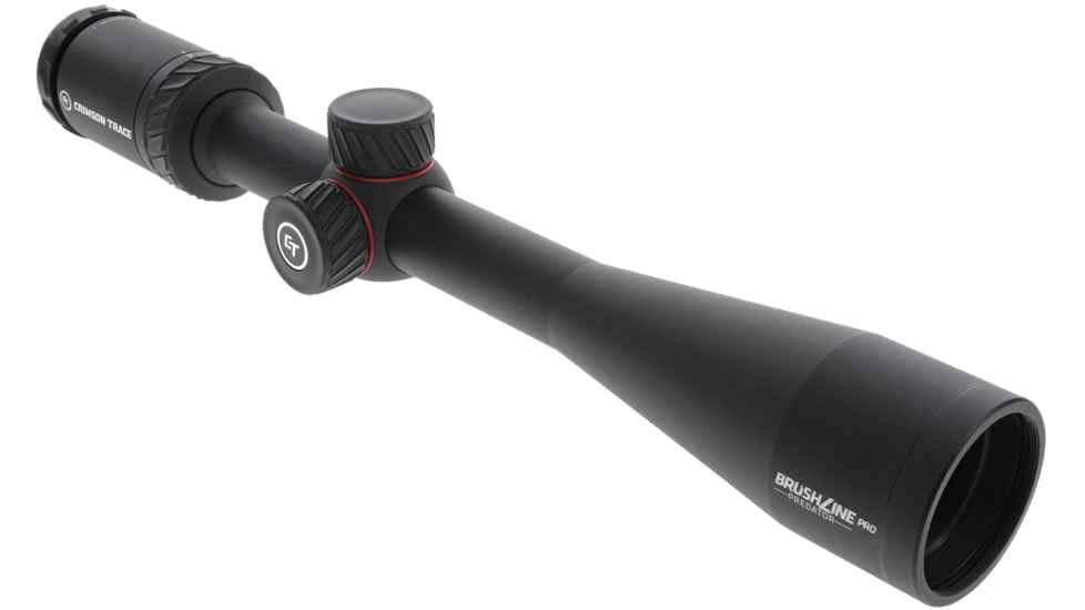 Crimson Trace Brushline Pro Rifle Scope, 4-12x40mm, 1in Tube, Second Focal Plane, CT Custom BDC Predator Reticle, MOC Coating, Black, 01-01530