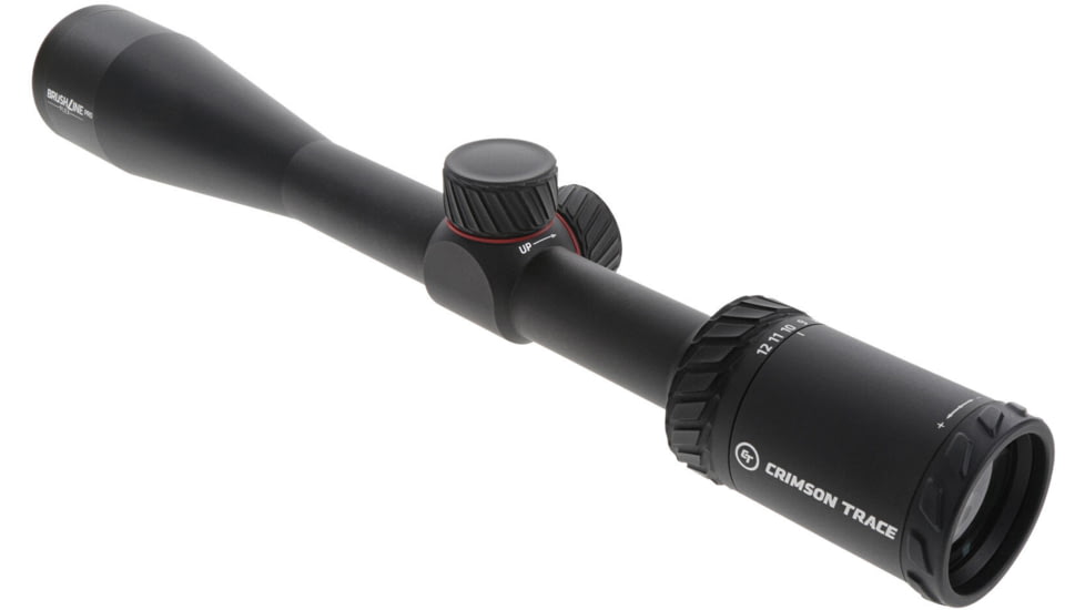Crimson Trace Brushline Pro Rifle Scope, 4-12x40mm, 1in Tube, Second Focal Plane, CT Plex Reticle, MOC Coating, Black, 01-01490