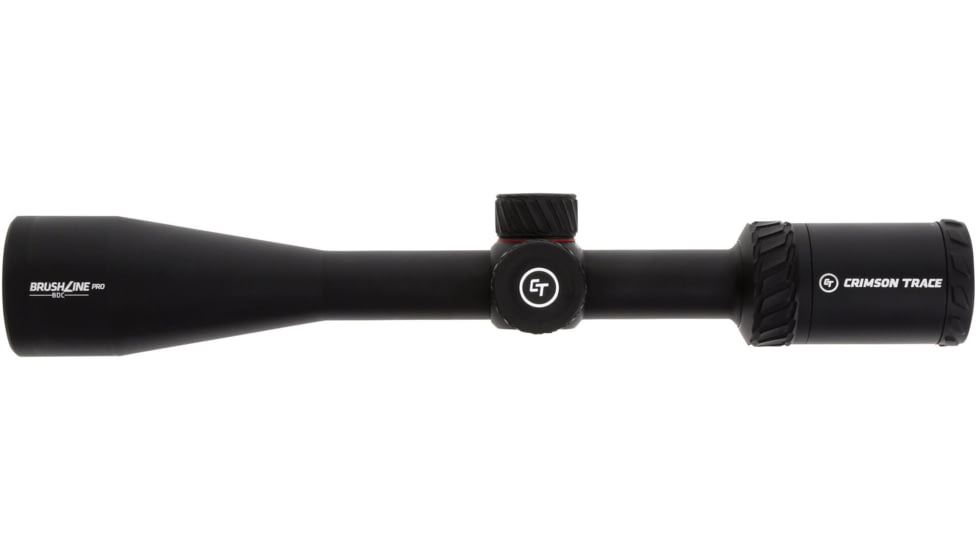 Crimson Trace Brushline Pro Rifle Scope, 4-16x42mm, 1in Tube, Second Focal Plane, CT Custom BDC PRO Reticle, MOC Coating, Black, 01-01400