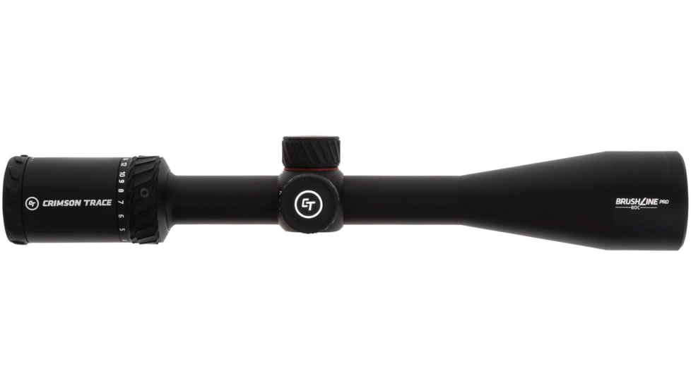 Crimson Trace Brushline Pro Rifle Scope, 4-16x42mm, 1in Tube, Second Focal Plane, CT Custom BDC PRO Reticle, MOC Coating, Black, 01-01400