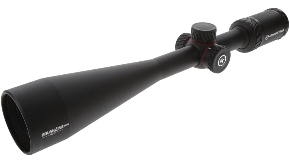 Crimson Trace Brushline Pro Rifle Scope, 6-24x50mm, Second Focal Plane, 1in Tube, CT Custom BDC PRO Reticle, MOC Coating, Black, 01-01430