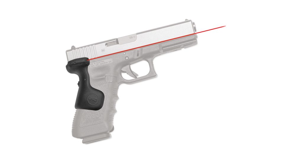 Crimson Trace Fits Glock Gen 3 Lasergrip, Rear Activation, Black, Fit 17,17L,22,31,34,35 LG-637