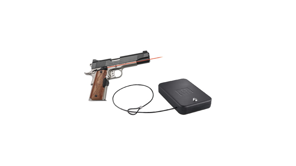Crimson Trace Master Series LaserGrip Walnut Laser Sight Grip for 1911 Government / Commander &amp; Nanovault NV 200 Hand Gun Safe