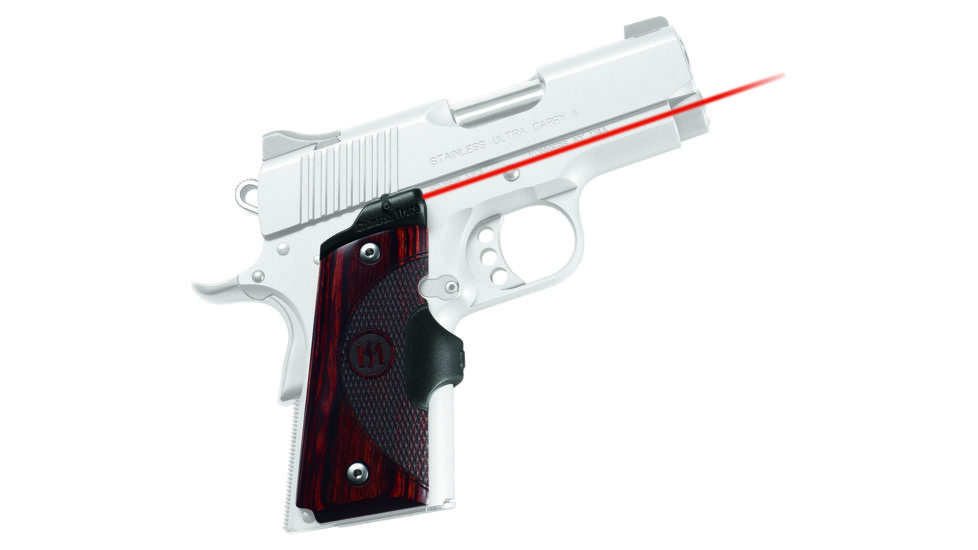 Crimson Trace Master Series Rosewood Laser Grip - 1911 Officers/Defender/Compact 