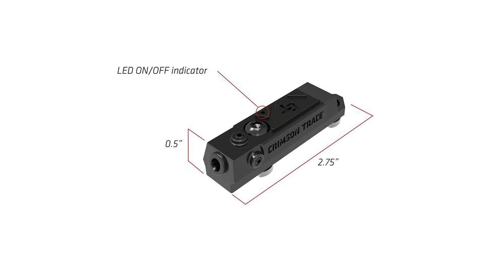 Crimson Trace Rail Master Infrared Modular Tactical Laser, Black, 01-3000223