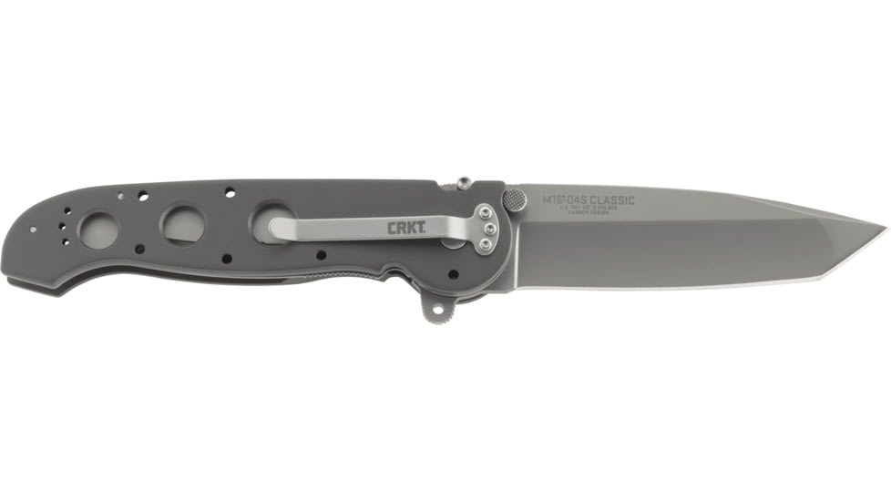CRKT Classic by Kit Carson Folding Knife,3.9in Bead Blast Tanto Plain Edge Blade,Aluminum Handle M16-04S