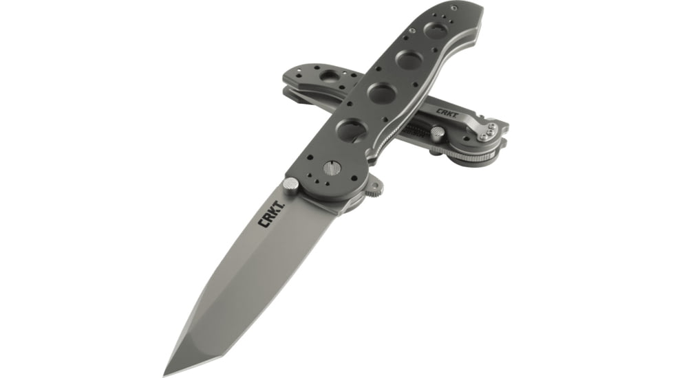 CRKT Classic by Kit Carson Folding Knife,3.9in Bead Blast Tanto Plain Edge Blade,Aluminum Handle M16-04S
