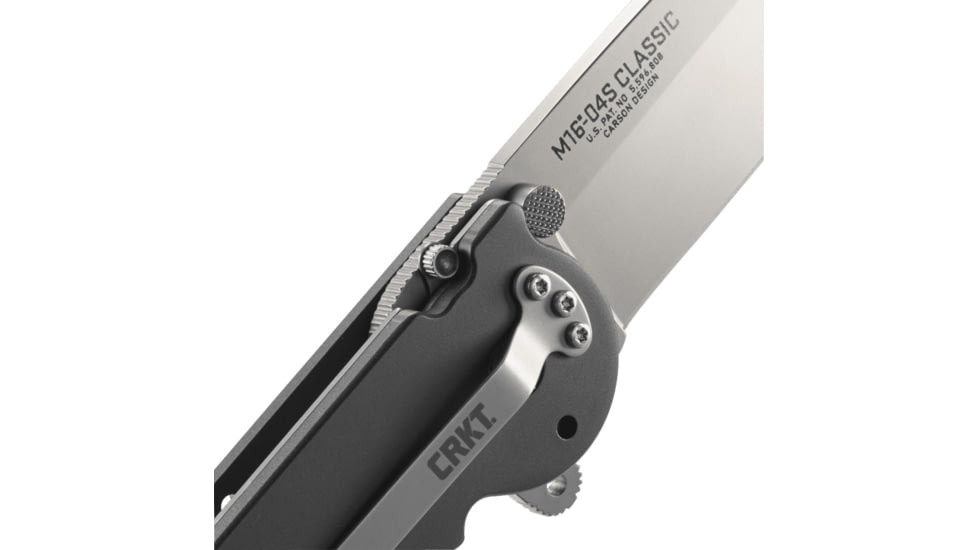 CRKT Classic by Kit Carson Folding Knife,3.9in Bead Blast Tanto Plain Edge Blade,Aluminum Handle M16-04S