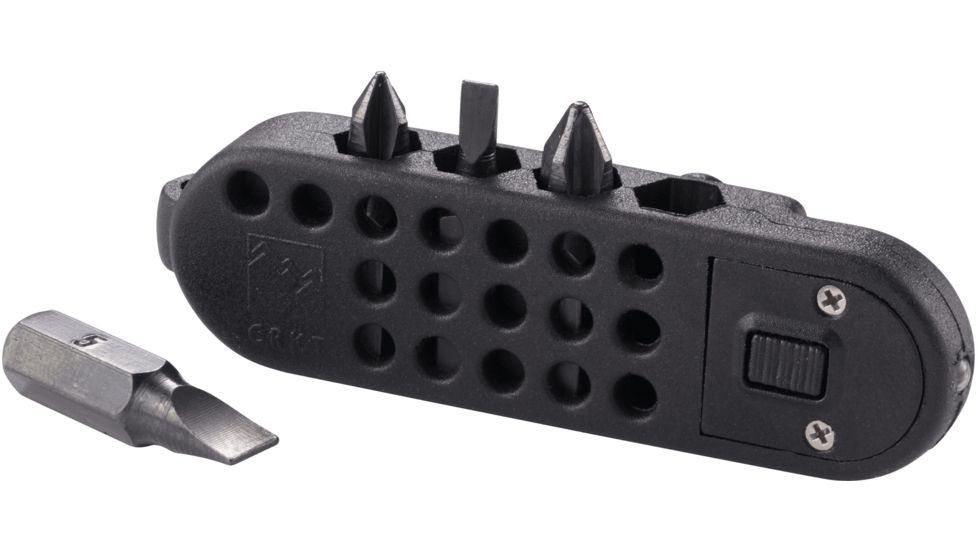 CRKT Columbia River Guppie Multi-Tool with Caribiner Gate, Adjustable Wrench, Bit Carrier Plus, Bead Blasted, 9070