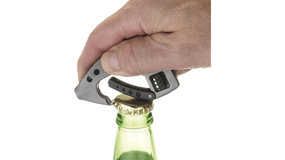 CRKT Columbia River Guppie Multi-Tool with Caribiner Gate, Adjustable Wrench, Bit Carrier Plus, Bead Blasted, 9070