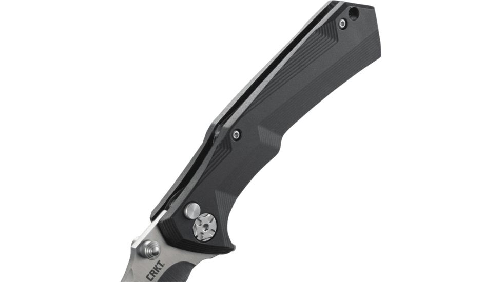 CRKT Columbia River Tighe Tac Two Tanto Flipper Button Lock Knife, 5235